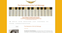Desktop Screenshot of federationsufimessage.org